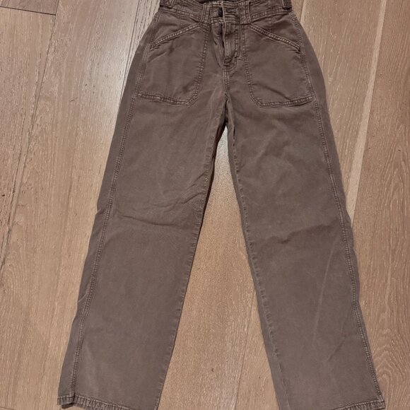 american eagle stretch high-waisted stovepipe utility pant - Picture 4 of 7